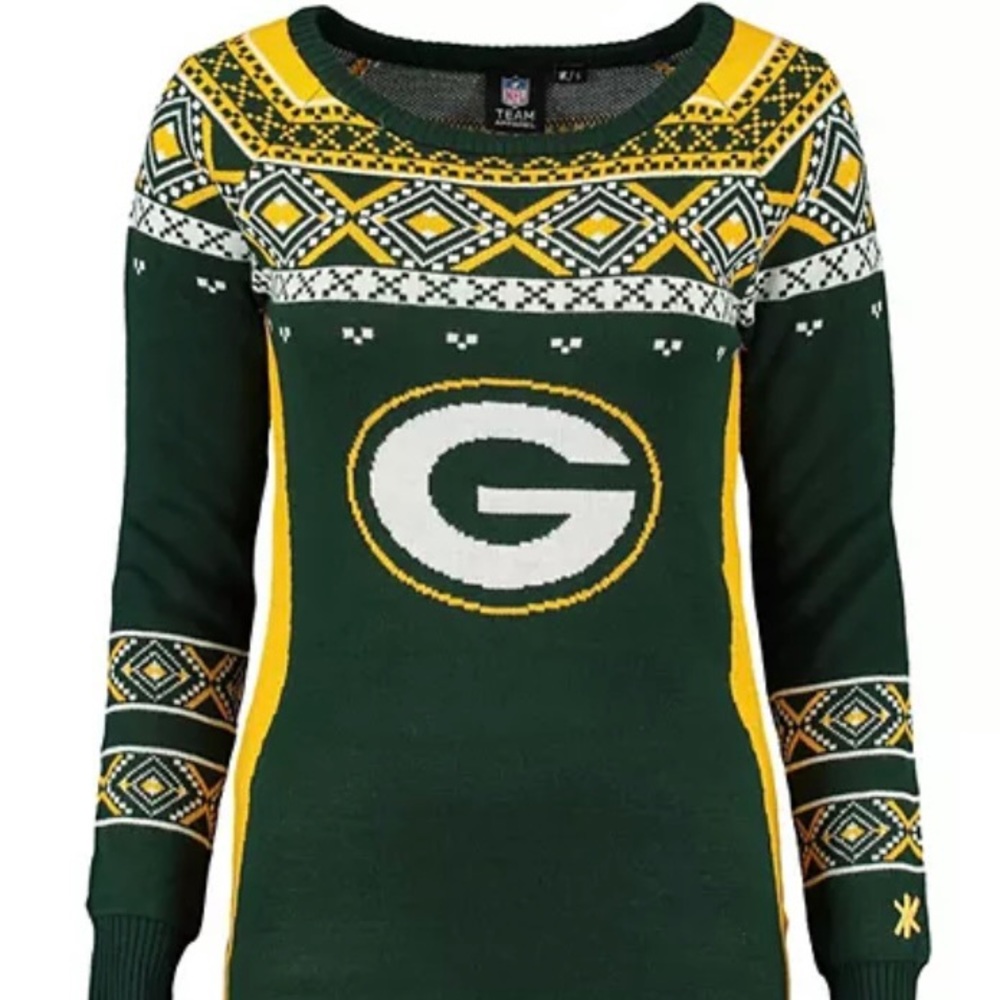 Green Bay Packers “Ugly Sweater Dress”. NWT sz XL